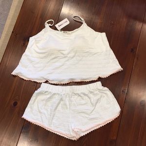2 pc camisole with bra & shorts